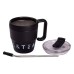 Термочашка Coffee & Tea з трубочкою чорна HP-14-23B