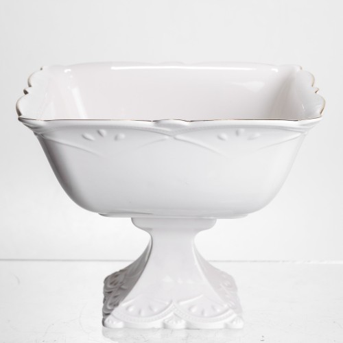 Цукерниця на ніжці порцелянова Pearl 15*15 см Yiwu 120-YH-HG054
