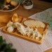 Дошка для подачі дерев'яна 20×30 см прямокутна на 3 секції, ясен T31W200