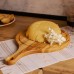 Обробна дерев'яна дошка з круглою основою 30*45 см ясен C19W300450