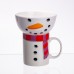 Набір порцелянова чашка з піалою Snowman 350 (мл) чашка на подарунок новорічна для чаю та кави CR-1-49 Набір порцелянова чашка з піалою Snowman 350 (мл) чашка на подарунок новорічна для чаю та кави CR-1-49