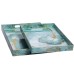 Набір підносів декоративних Turquoise 2 штуки 40х30х4 см з ручками HP-HK-B9