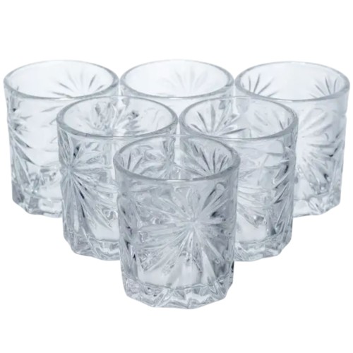 Набір чарок для міцних напоїв Shot glass 6 штук по 75 мл HP-17-36