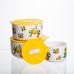Контейнери для їжі порцелянові Lemon 9,5/13/15 см Yiwu TS-3P-1