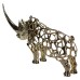 Декоративна фігурка Rhinoceros 23х6х10 см металева HP-7-22