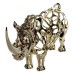 Декоративна фігурка Rhinoceros 23х6х10 см металева HP-7-22