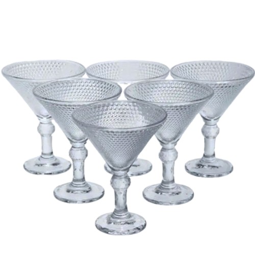 Набір келихів для мартіні Martini Glass 6 штук по 215 мл коктейльні HP-17-56 Набір келихів для мартіні Martini Glass 6 штук по 215 мл коктейльні HP-17-56