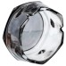 Попільничка скляна Diamond Faceted 12 см, сірий Yiwu HP-34-79