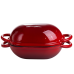 Форма-жаровня для хліба чавунна емальована 1,4 л, червоний Yiwu HP-FLG-23 RED
