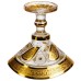 Цукерниця скляна Bogema Gold 15 см Yiwu HP-34-134 Цукерниця скляна Bogema Gold 15 см Yiwu HP-34-134
