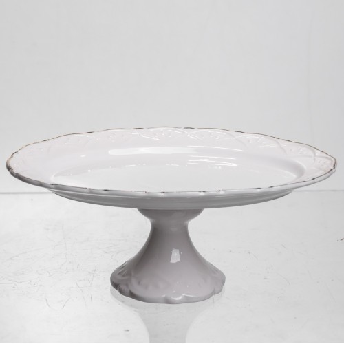 Блюдо на ніжці порцелянове Pearl 20,5 см Yiwu 120-YH-HG051