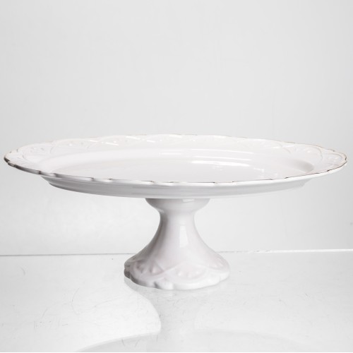 Блюдо на ніжці порцелянове Pearl 30,5 см Yiwu 120-YH-HG049