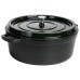 Кокотниця чавунна емальована 7,5 л, малахіт Yiwu HP-FLG-14 green