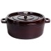 Кокотниця чавунна емальована 7,5 л, бургунді Yiwu HP-FLG-14 burgundy