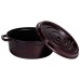 Кокотниця чавунна емальована 7,5 л, бургунді Yiwu HP-FLG-14 burgundy
