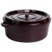 Кокотниця чавунна емальована 7,5 л, бургунді Yiwu HP-FLG-14 burgundy