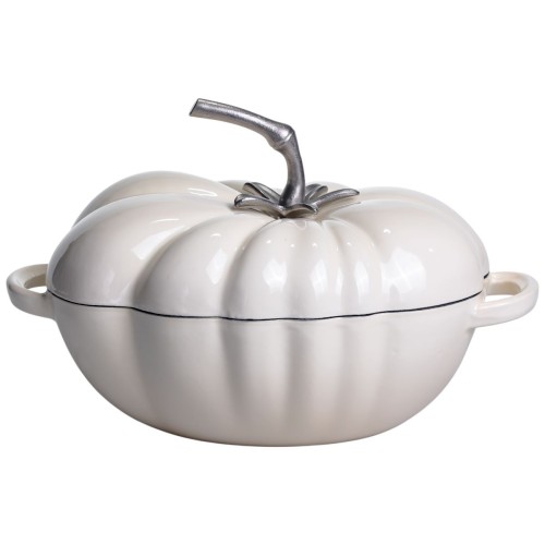 Каструля чавунна емальована Iron Tomato 2,5 л, білий Yiwu HP-FLG-20 BEIGE Каструля чавунна емальована Iron Tomato 2,5 л, білий Yiwu HP-FLG-20 BEIGE