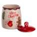 Банка для сипучих продуктів з кришкою з порцеляни 9×13 (см) Merry Christmas CR-1-42 Банка для сипучих продуктів з кришкою з порцеляни 9×13 (см) Merry Christmas CR-1-42