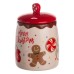Банка для сипучих продуктів з кришкою з порцеляни 9×13 (см) Merry Christmas CR-1-42 Банка для сипучих продуктів з кришкою з порцеляни 9×13 (см) Merry Christmas CR-1-42