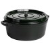 Кокотниця чавунна емальована 6.5 л, малахіт Yiwu HP-FLG-13 green