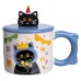 Кубок порцелянова з кришкою Kitten's Birthday 400 (мл) подарункова кружка прикольна чашка для дітей на подарунок Синій FM-24A Кубок порцелянова з кришкою Kitten's Birthday 400 (мл) подарункова кружка прикольна чашка для дітей на подарунок Синій FM-24A