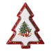Сервірувальне новорічне блюдо для закусок Christmas 29×24×2 (см) порцеляна HP-SDHK-17 Сервірувальне новорічне блюдо для закусок Christmas 29×24×2 (см) порцеляна HP-SDHK-17