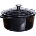 Каструля чавунна емальована 5 л, чорний Yiwu HP-FLG-2 BLACK Каструля чавунна емальована 5 л, чорний Yiwu HP-FLG-2 BLACK