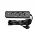 Мережевий фільтр-подовжувач 3 розетки 3хUSB-A 1xUSB-C 5м чорний HP-5-36 Мережевий фільтр-подовжувач 3 розетки 3хUSB-A 1xUSB-C 5м чорний HP-5-36
