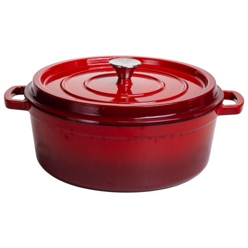 Кокотниця чавунна емальована 7,5 л, червоний Yiwu HP-FLG-7 RED Кокотниця чавунна емальована 7,5 л, червоний Yiwu HP-FLG-7 RED