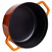 Кокотниця чавунна емальована 5,5 л, помаранчевий Yiwu HP-FLG-5 ORANGE