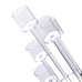 Підсвічник скляний на 5 свічок 38 см підсвічник декоративний прозорий на ніжці HP-4-14