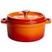 Кокотниця чавунна емальована 4,5 л, помаранчевий Yiwu HP-FLG-4 ORANGE Кокотниця чавунна емальована 4,5 л, помаранчевий Yiwu HP-FLG-4 ORANGE
