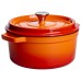 Кокотниця чавунна емальована 4,5 л, помаранчевий Yiwu HP-FLG-4 ORANGE Кокотниця чавунна емальована 4,5 л, помаранчевий Yiwu HP-FLG-4 ORANGE