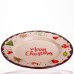 Новорічна тарілка з порцеляни Merry Christmas т Ø27.5 см CR-1-39