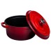 Кокотниця чавунна емальована 4,5 л, червоний Yiwu HP-FLG-4 RED Кокотниця чавунна емальована 4,5 л, червоний Yiwu HP-FLG-4 RED