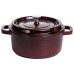 Кокотниця чавунна емальована 4 л, бургунді Yiwu HP-FLG-10 burgundy
