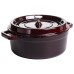 Кокотниця чавунна емальована 6 л, бургунді Yiwu HP-FLG-12 burgundy Кокотниця чавунна емальована 6 л, бургунді Yiwu HP-FLG-12 burgundy