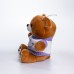 М'яка іграшка-брелок Ведмедик у фіолетовому светрі 20 см плюшевий ведмедик 509-28BRV