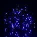 Новорічна гірлянда вулична Бахрома 6 м 105 LED чорний провід Синій 6МBBL