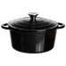 Каструля чавунна емальована 4 л, чорний Yiwu HP-FLG-1 BLACK