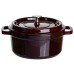 Кокотниця чавунна емальована 2,5 л, бургунді Yiwu HP-FLG-9 burgundy Кокотниця чавунна емальована 2,5 л, бургунді Yiwu HP-FLG-9 burgundy