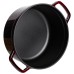 Кокотниця чавунна емальована 2,5 л, бургунді Yiwu HP-FLG-9 burgundy Кокотниця чавунна емальована 2,5 л, бургунді Yiwu HP-FLG-9 burgundy
