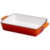 Форма для запікання чавунна 3 л, помаранчевий Yiwu HP-FLG-16 ORANGE