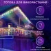 Гірлянда вулична світлодіодна 90 LED 3 метри білий дріт бахрома 18 ниток 3МWML Гірлянда вулична світлодіодна 90 LED 3 метри білий дріт бахрома 18 ниток 3МWML