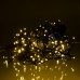 Новорічна гірлянда вулична Бахрома 36 м 600 LED чорний провід Жовтий 36МBY