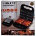 Апарат для корн догов на 6 шт з антипригарним покриттям 750 Вт Sokany SK-08037