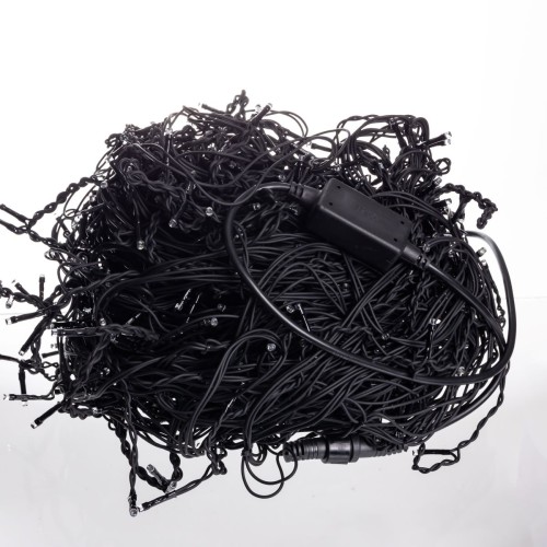 Вулична гірлянда Бахрома 50 м 840 LED чорний провід Мультиколор 50MBML Вулична гірлянда Бахрома 50 м 840 LED чорний провід Мультиколор 50MBML