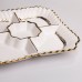 Менажниця порцелянова Aurelia на 5 секцій 25*25 см Yiwu AP-29