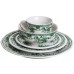 Столовий набір посуду 32 предмети на 6 осіб Vintage Elegant порцеляновий Зелений YY78-7A