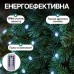Гірлянда Кінський хвіст Мішура 640 LED 16 ниток 2 м зелена, білий GarlandoPro D640L2MGW